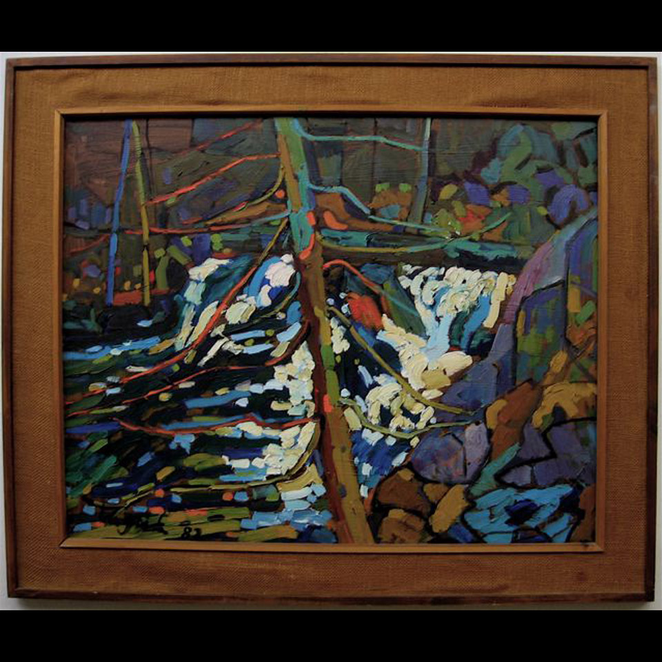 Appraisal: FALL STUDY INGRID SEYFFER TH CENTURY CANADIAN OIL ON MASONITE