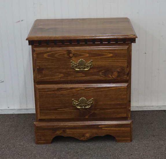 Appraisal: ca 's faux walnut finished knotty pine Early American look