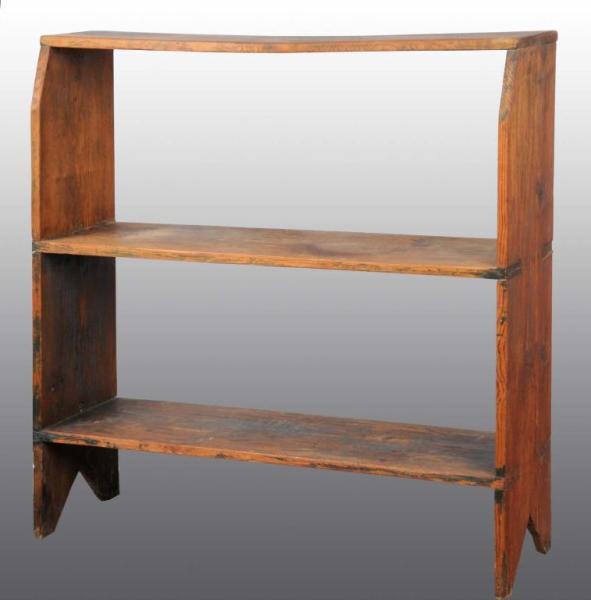 Appraisal: Wooden Primitive -Shelf Rack Description Pine wood Rack for stoneware