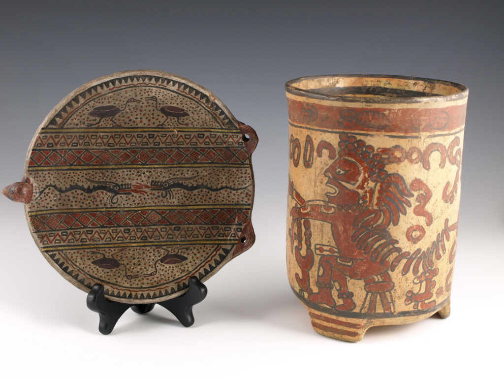 Appraisal: Two Pieces of Pre-Coulumbian Style Pottery the first being a