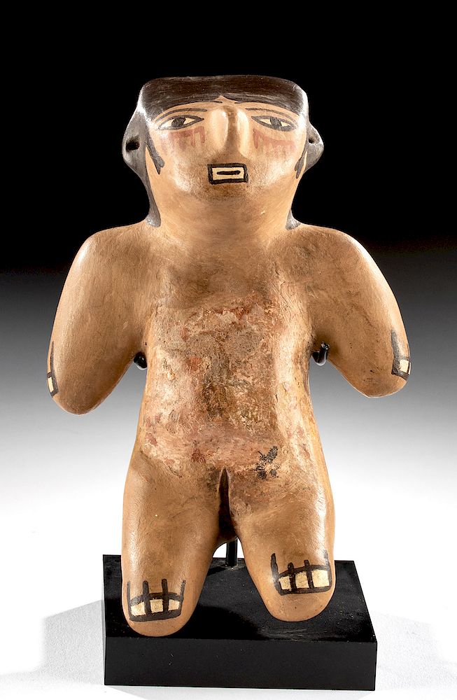 Appraisal: Nazca Polychrome Female Figure - ex Sotheby's Pre-Columbian South Coast