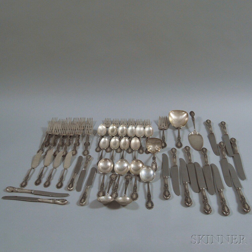 Appraisal: Manchester American Beauty Sterling Silver Partial Flatware Service comprised of