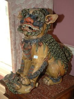 Appraisal: A LARGE PAIR OF CHINESE CERAMIC FO DOGS