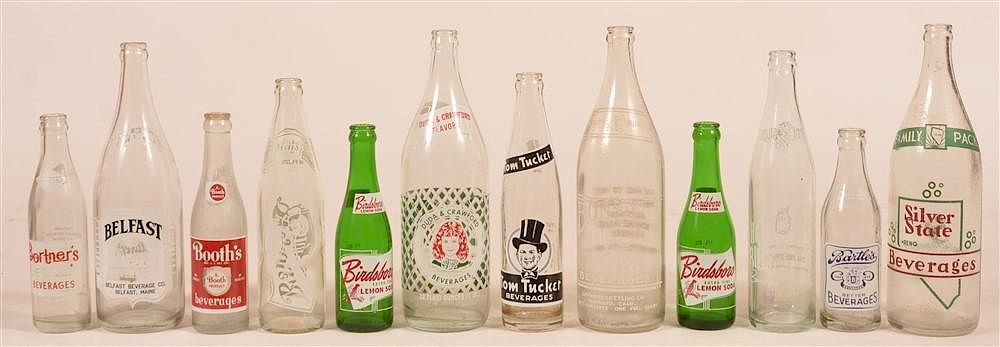 Appraisal: Lot of Vintage Painted Label Glass Soda Bottles Lot of