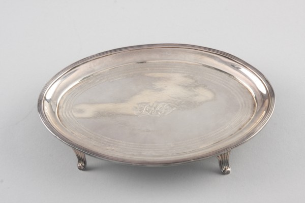 Appraisal: Sterling silver tray t x l x w hallmarked on