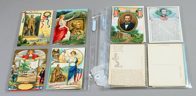 Appraisal: postcards relating to Lincoln and the Gettysburg Address