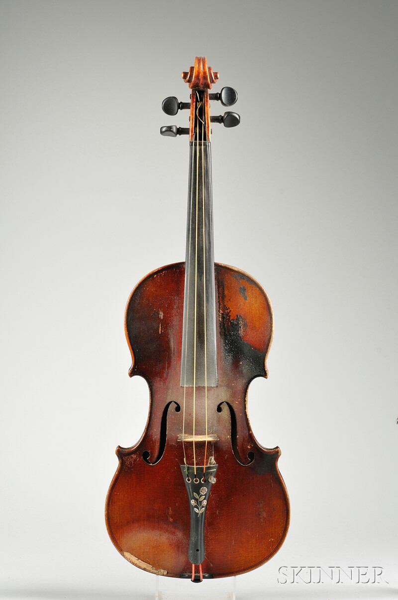 Appraisal: Markneukirchen Violin Ernst Heinrich Roth c bearing the label EUGENE