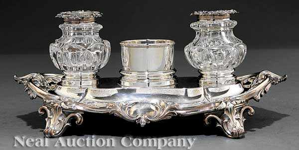 Appraisal: A Fine Victorian Sterling Silver Standish Edward Edward Jr John