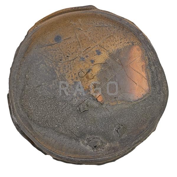 Appraisal: PETER VOULKOS Stoneware charger Condition Report No damage