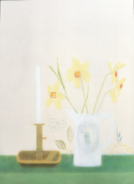 Appraisal: Craigie Aitchison British - Daffodils and Candlesticks signed and numbered