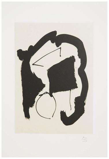 Appraisal: Robert Motherwell - Untitled B lithograph - signed in pencil