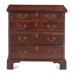 Appraisal: A George III Mahogany Bachelor's Chest of Drawers Late th