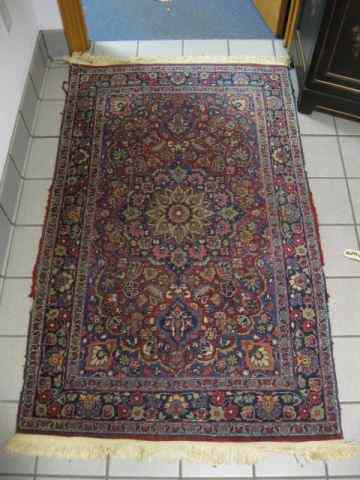 Appraisal: Sarouk Persian Handmade Rug elaborate floral ' '' x '