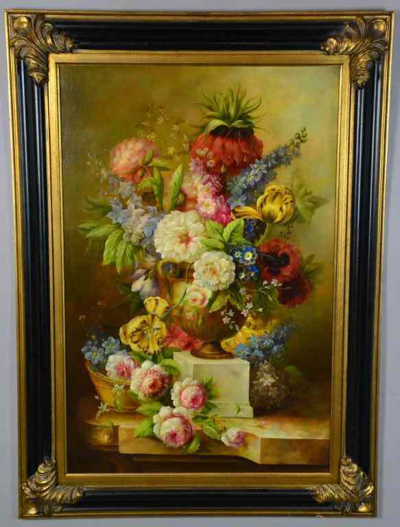 Appraisal: Oil Painting on Canvas signed VogelDepicting flower in vase signed