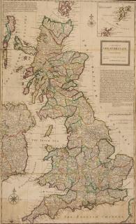 Appraisal: FINE HERMAN MOLL MAP OF GREAT BRITAIN CIRCA A FINE