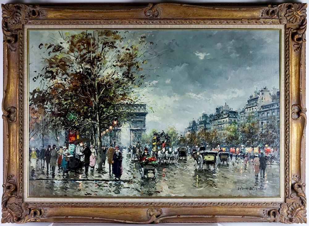 Appraisal: Antoine Blanchard - Parisian Oil Painting Antoine Blanchard French -