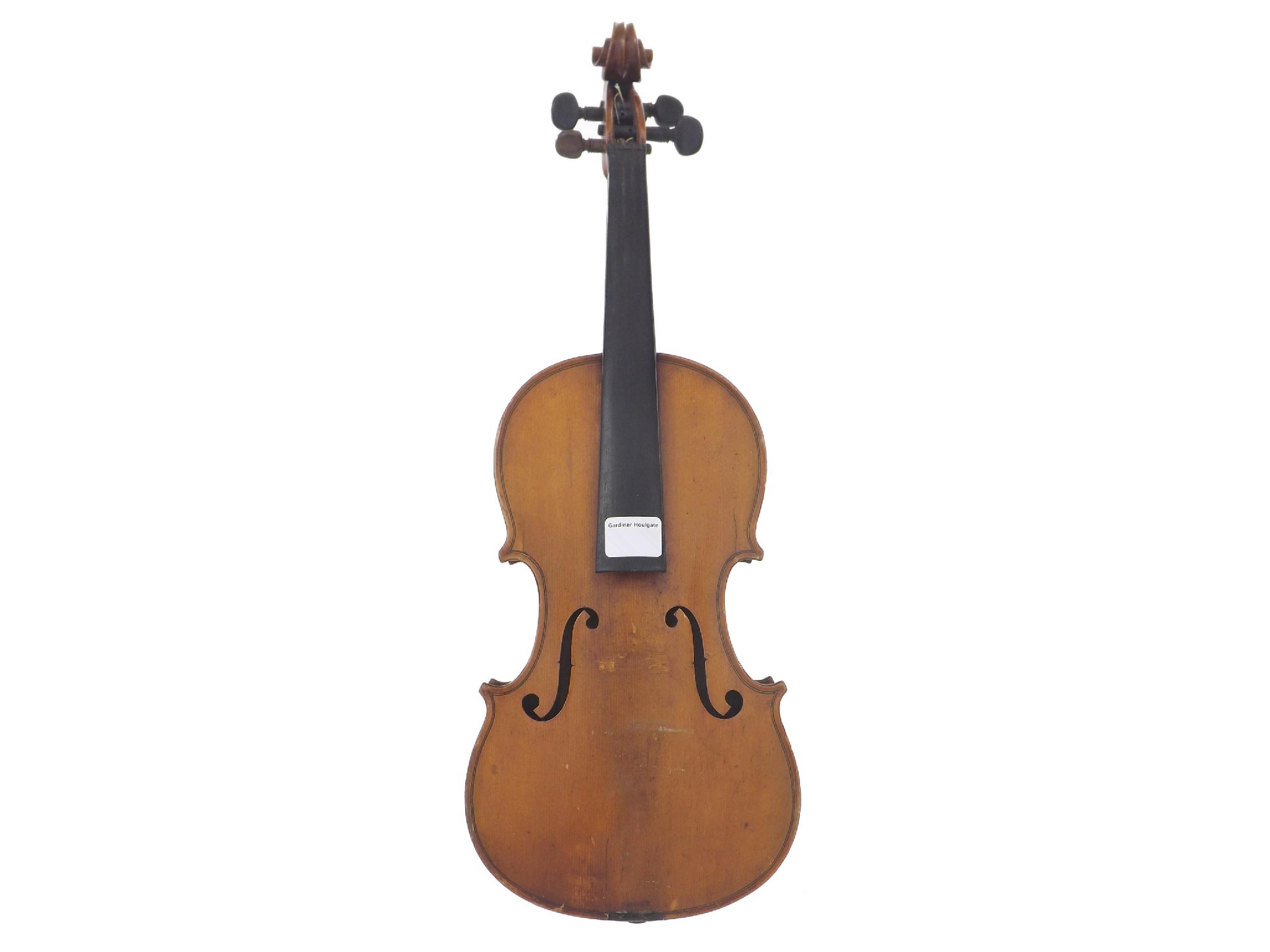 Appraisal: French Stradivari copy half size violin circa cm