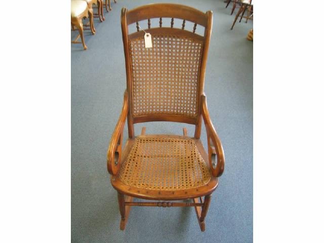 Appraisal: Victorian Rocker cane seat back