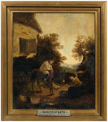 Appraisal: Painting attributed to Barker of Bath two children and a