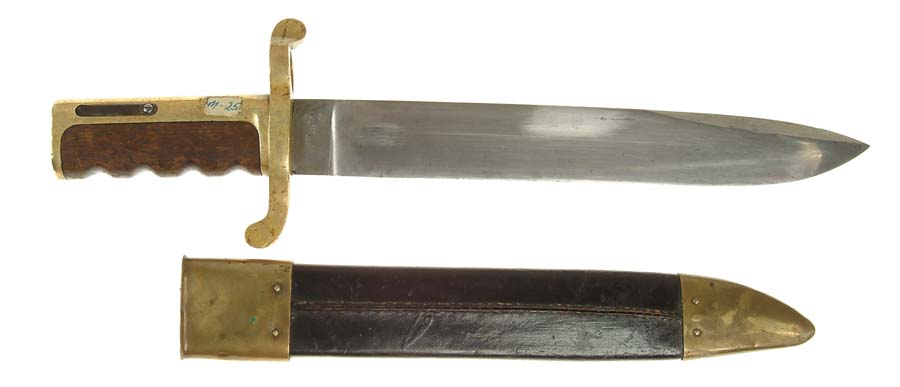 Appraisal: DAHLGREN BOWIE BAYONET FOR PLYMOUTH RIFLE - blade with false