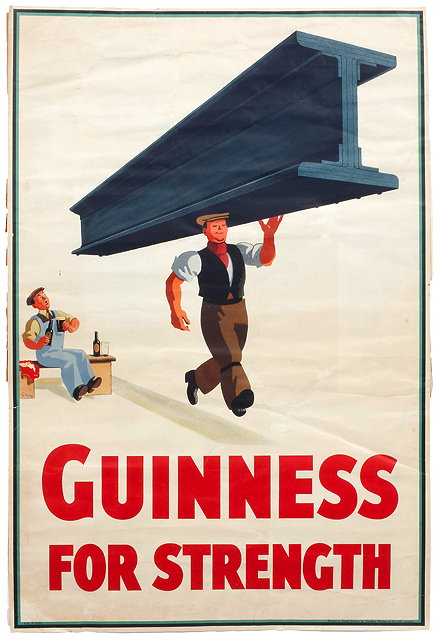 Appraisal: A GUINNESS ADVERTISING POSTER by John Gilroy - 'Guinness for