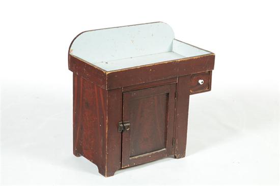 Appraisal: MINIATURE DRY SINK Found in Canton Ohio late th century