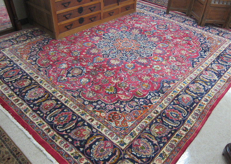 Appraisal: PERSIAN MESHAD CARPET Razavi Khorasan Province northeastern Iran floral and