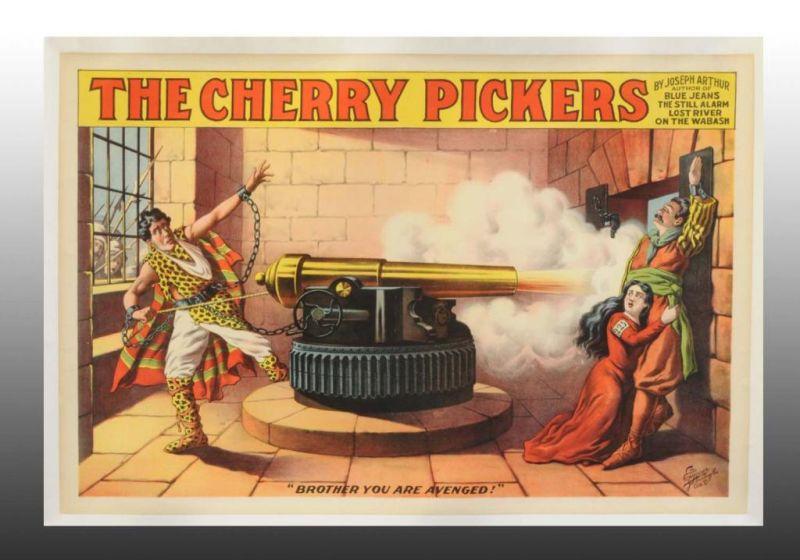 Appraisal: The Cherry Pickers Paper Litho Theatre Poster Description Circa Mounted