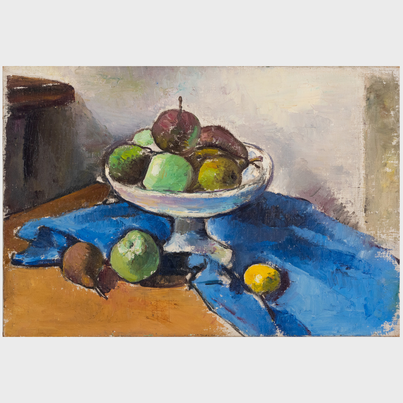 Appraisal: SIMKA SIMKHOVITCH - STILL LIFE WITH FRUIT Oil on canvas