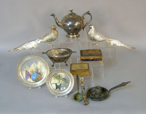 Appraisal: Silver silver plate and miscellaneous tableware