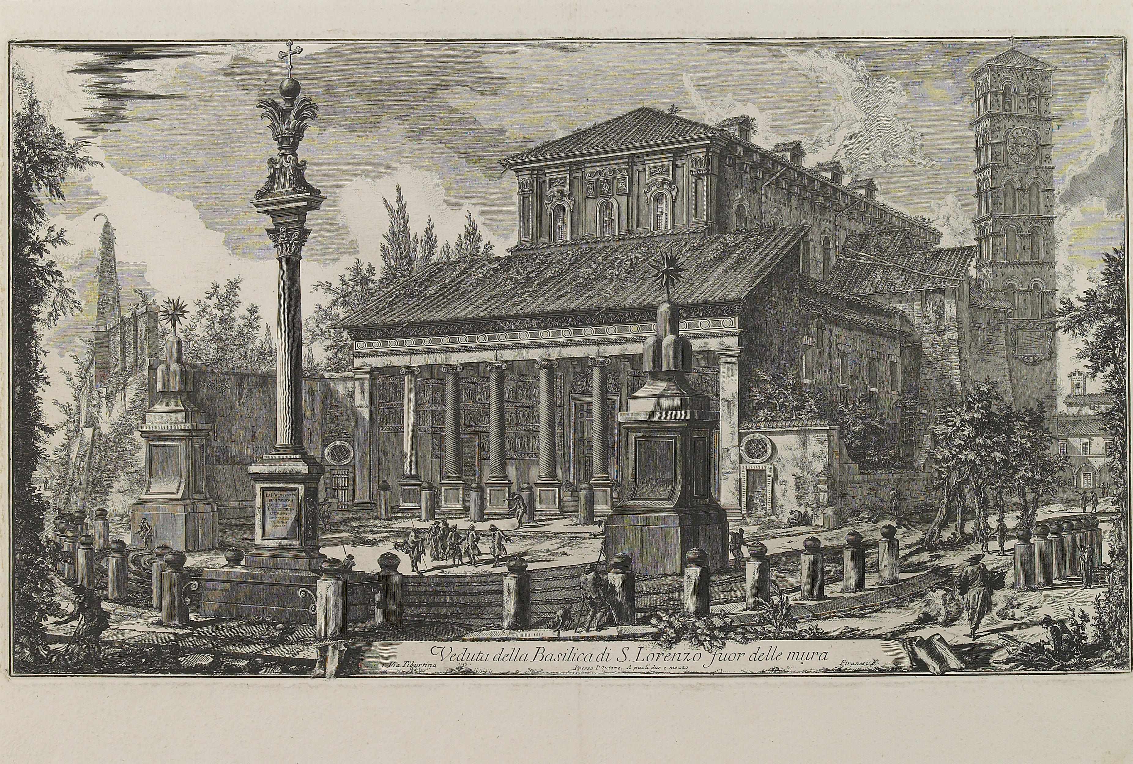 Appraisal: Giovanni Battista Piranesi Italian - Veduta della Basilica di S