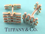 Appraisal: A pair of Tiffany Co cufflinks in white and yellow