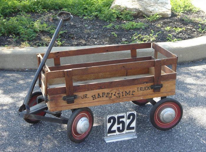 Appraisal: Jr Happytime truck wagon wood good condition inches tall inches