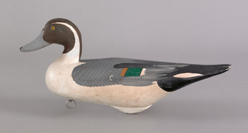 Appraisal: Pintail drake duck decoy attributed to R Madison Mitchell mid