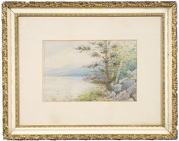 Appraisal: GEORGE GARDNER PHIPPS AMERICAN - Coastal Scenewatercolor on papersigned l