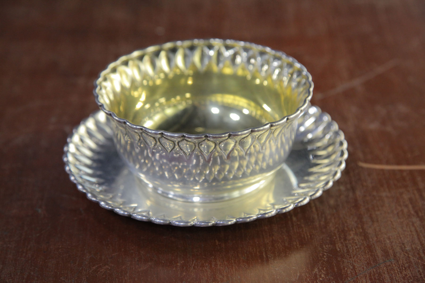 Appraisal: TIFFANY STERLING SILVER BOWL AND UNDERPLATE New york th century