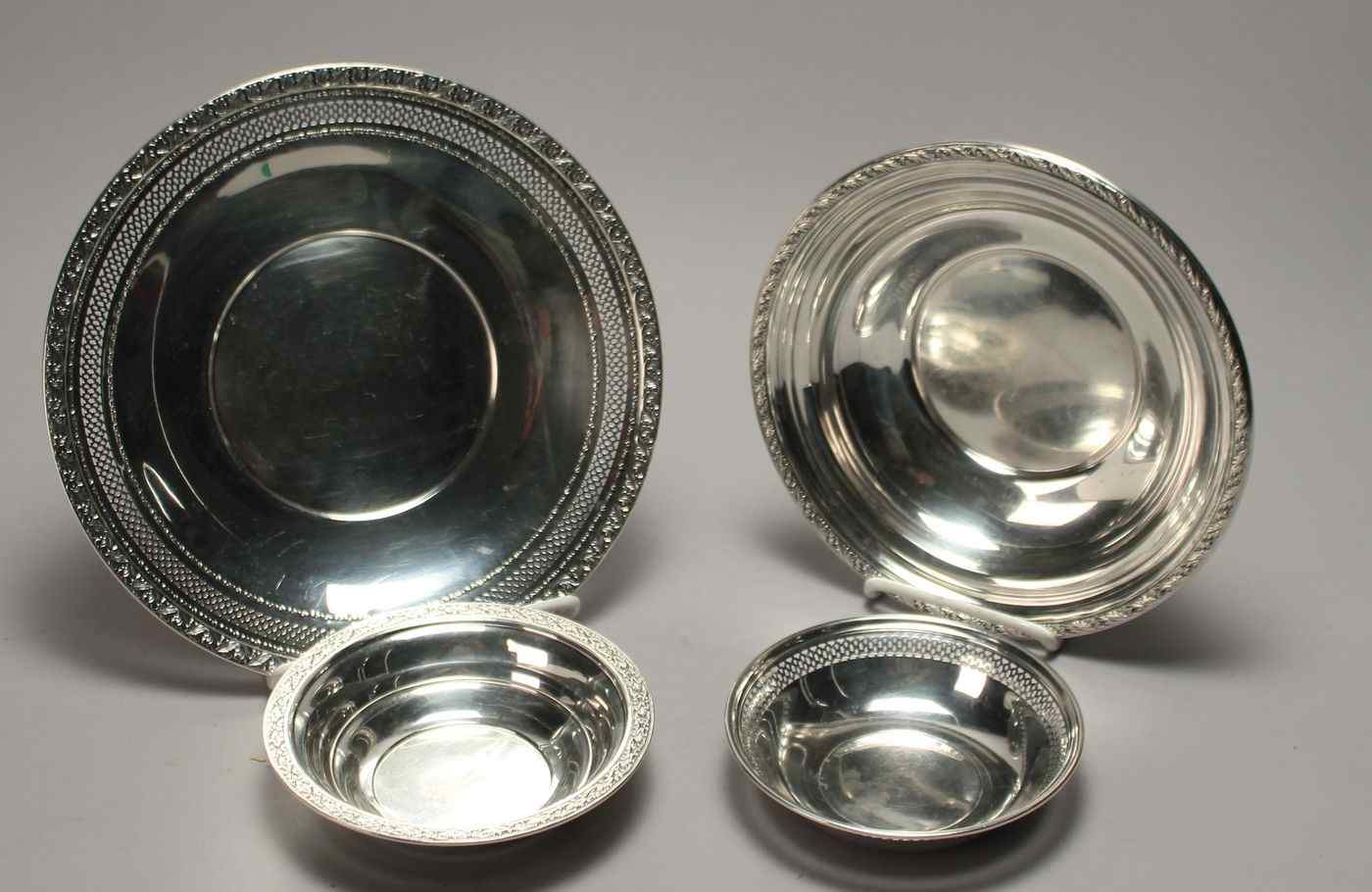 Appraisal: FOUR PIECES OF STERLING SILVER HOLLOWWAREBy various makers Includes a