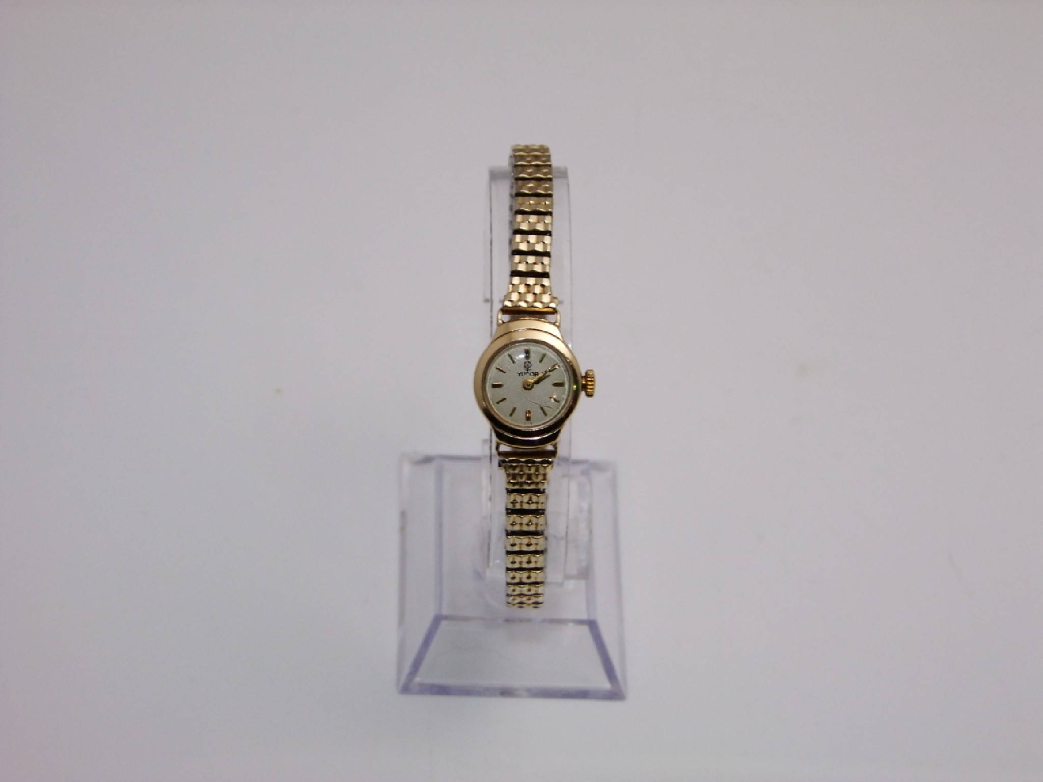 Appraisal: A lady's ct gold wristwatch Tudor Rolex the circular silvered