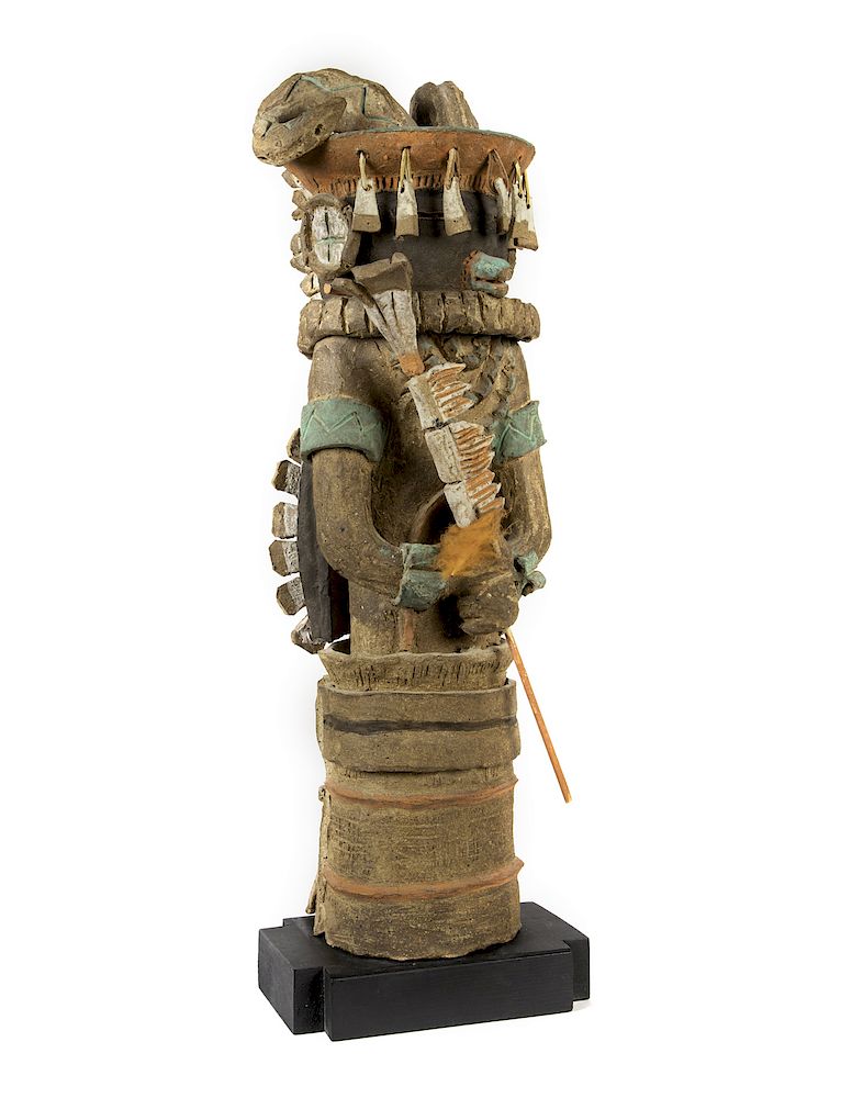 Appraisal: Agnes Sims Untitled Ram Kachina ANGES SIMS - Untitled Ram