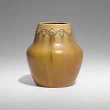 Appraisal: Frederick Hurten Rhead for Arequipa Pottery FINE VASE WITH LEAVES