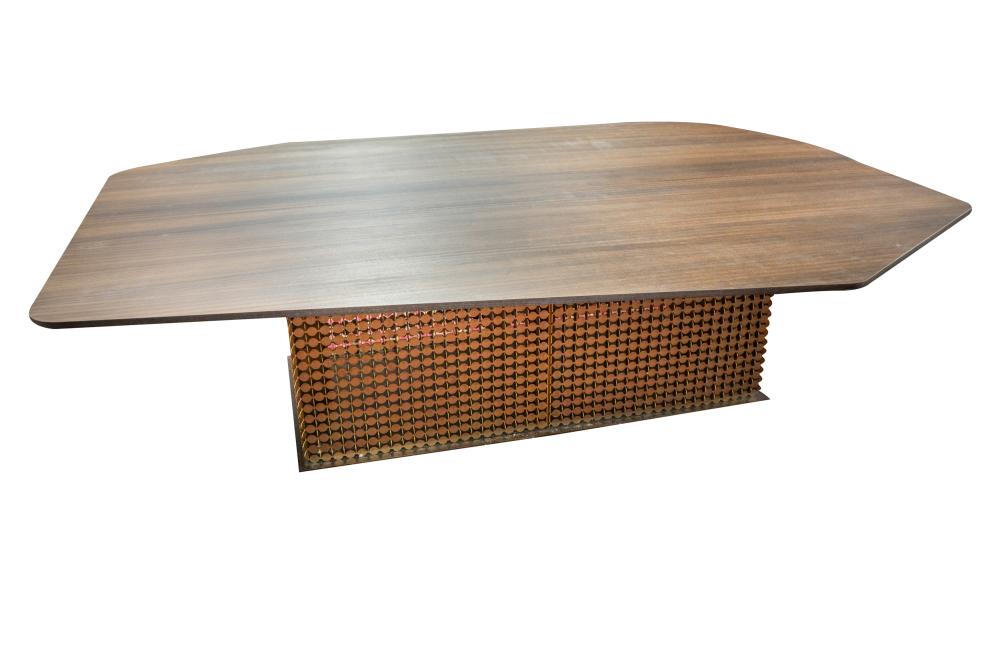 Appraisal: HENGE 'PENNY' DINING TABLEdesigned by Massimo Castagna the base x