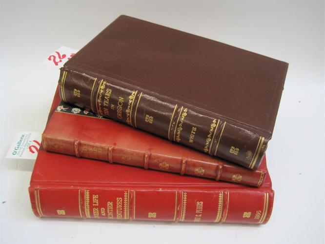 Appraisal: THREE COLLECTIBLE BOOKS Pioneer Life and Frontier Adventures An Authentic