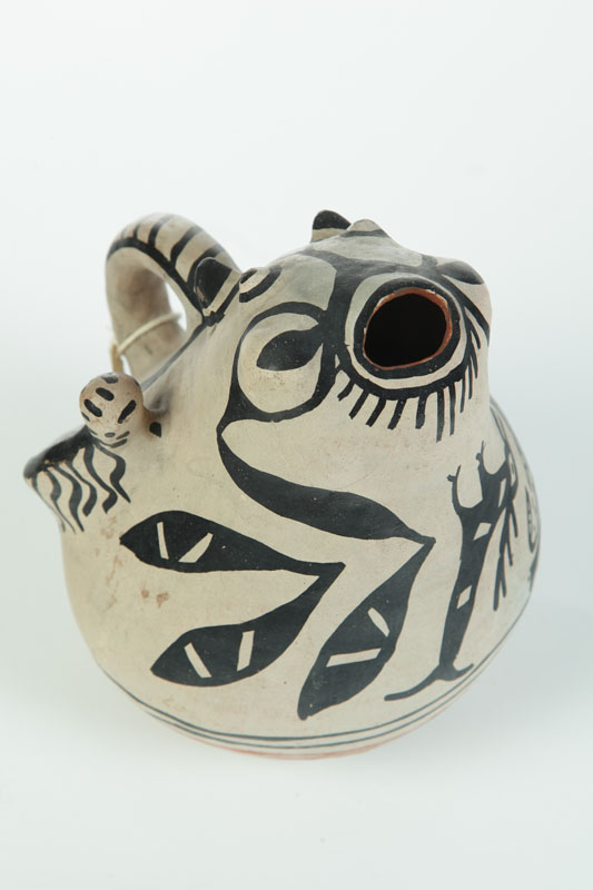 Appraisal: INDIAN EFFIGY PITCHER Cochiti late th-early th century earthenware Large