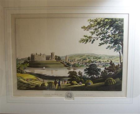 Appraisal: Clark John The town of Linlithgow London Hand coloured approx