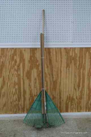 Appraisal: Yard and Garden Tools Rake Hoe Grubbing ForkNice set of