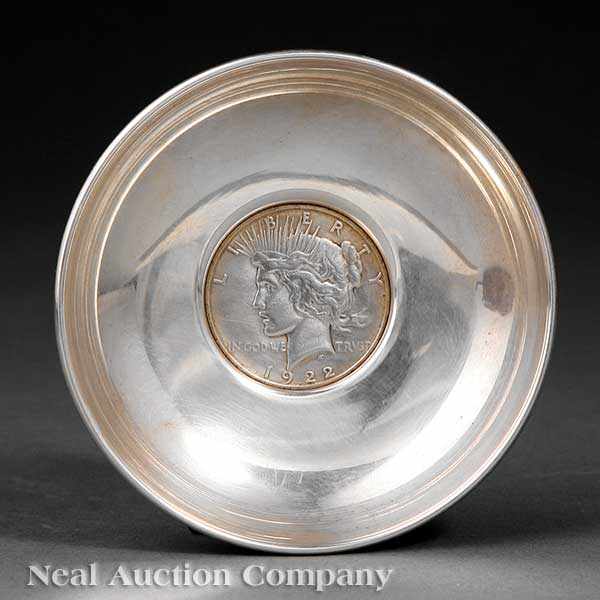 Appraisal: An American Sterling Silver Dish Baldwin Miller Newark N J