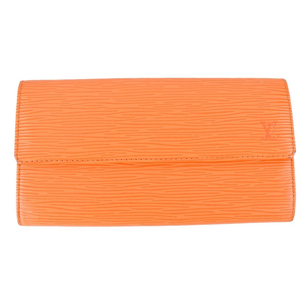 Appraisal: Louis Vuitton Matte Orange Epi Sarah Wallet Louis Vuitton Matte