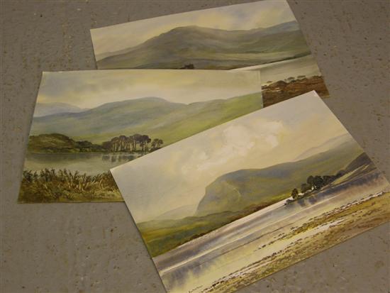 Appraisal: Keith Burtonshaw three watercolours of the Lake District all of