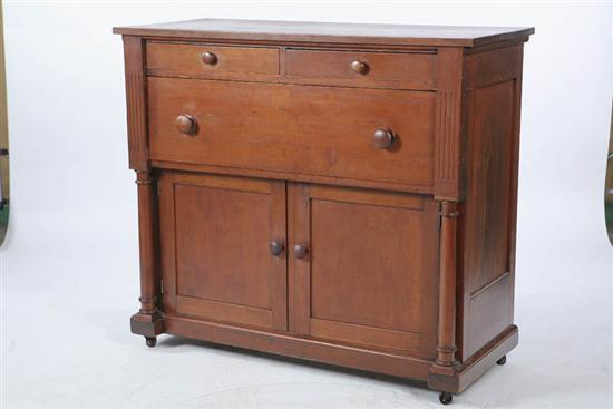 Appraisal: SERVER Cherry with two over one drawer and two blind