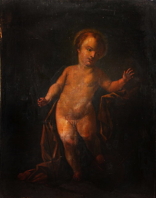 Appraisal: TH CENTURY ITALIAN SCHOOL The Infant St John oils on